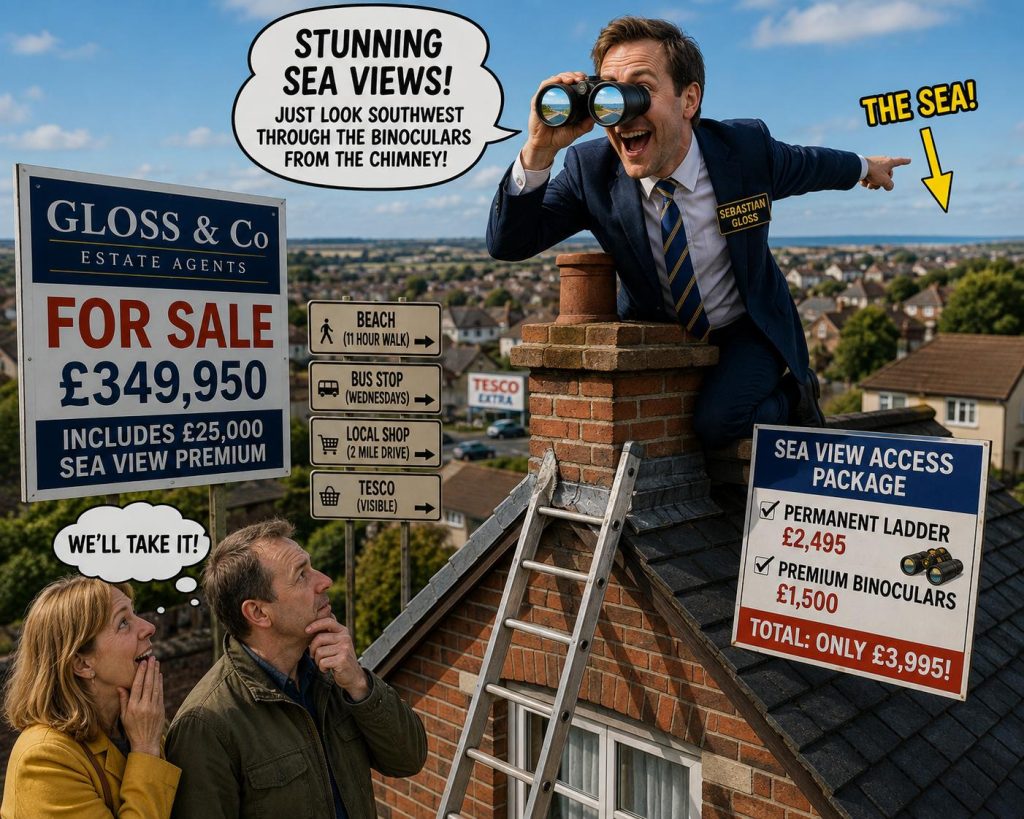 £25,000 Extra for a “Sea View”